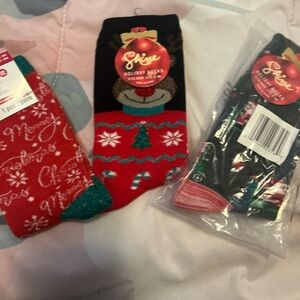 NWT CHRISTMAS sock bundle.